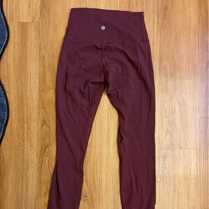 lululemon athletica align leggings garnet full length